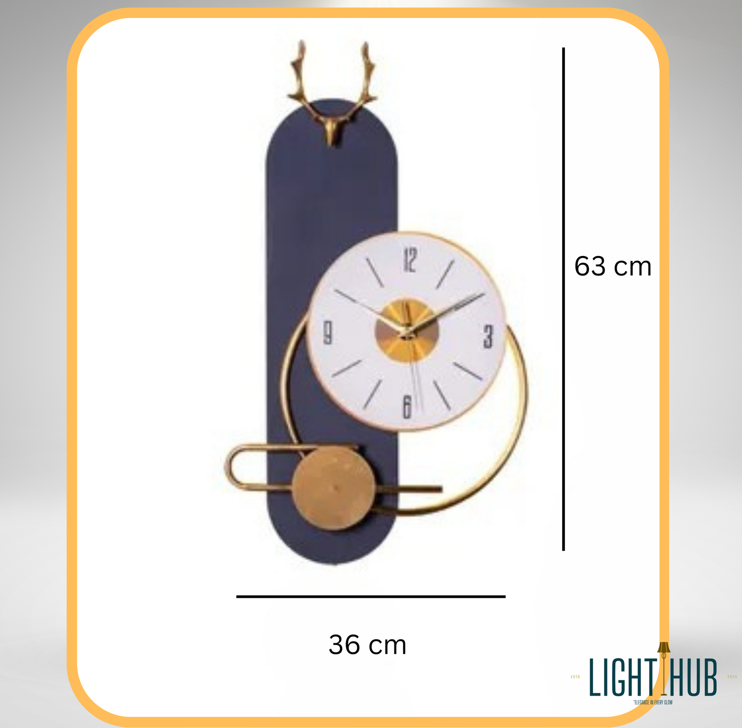 Horloge murale LED LYRA