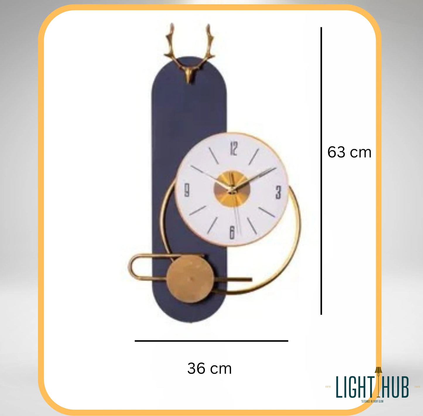 Horloge murale LED LYRA - "LIGHT HUB"