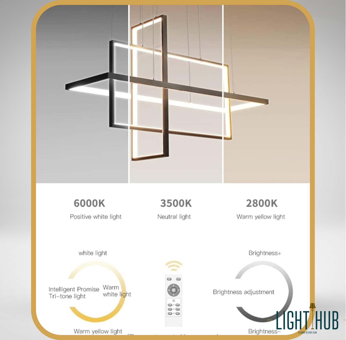 Suspension Lustre RECTA