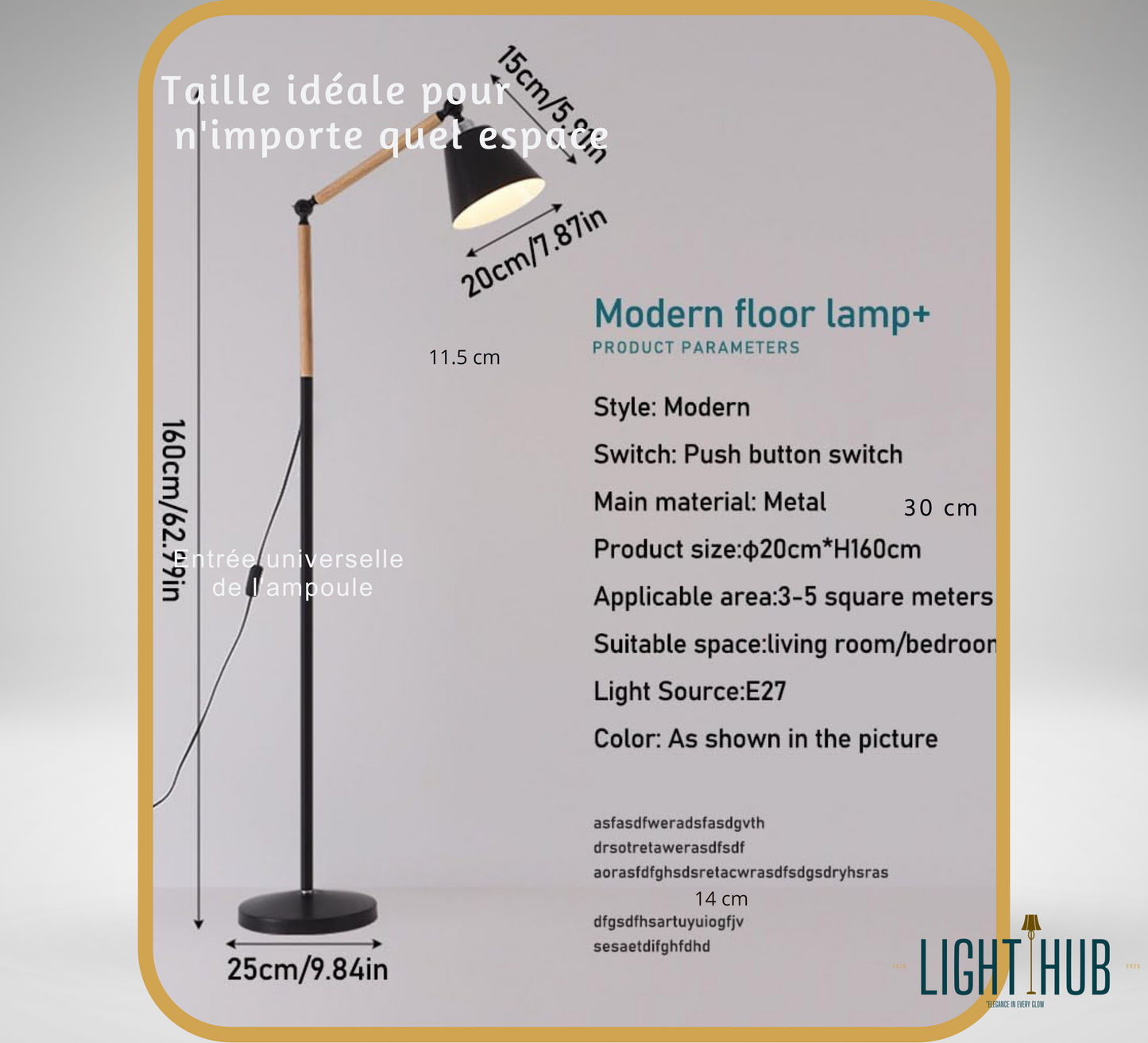 Lampadaire SIENNA