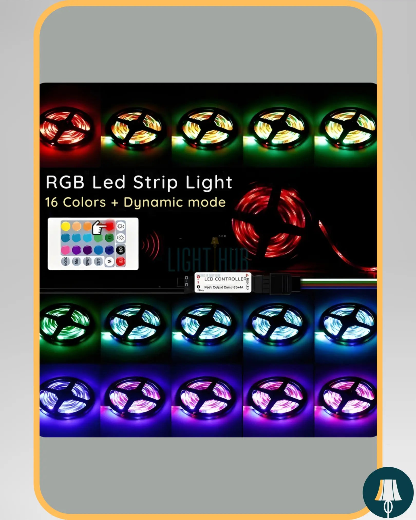 Kit Ruban LED 5050 RGB 5M – Haute Performance Lumineuse – Contrôle à Distance & Installation Facile - "LIGHT HUB"