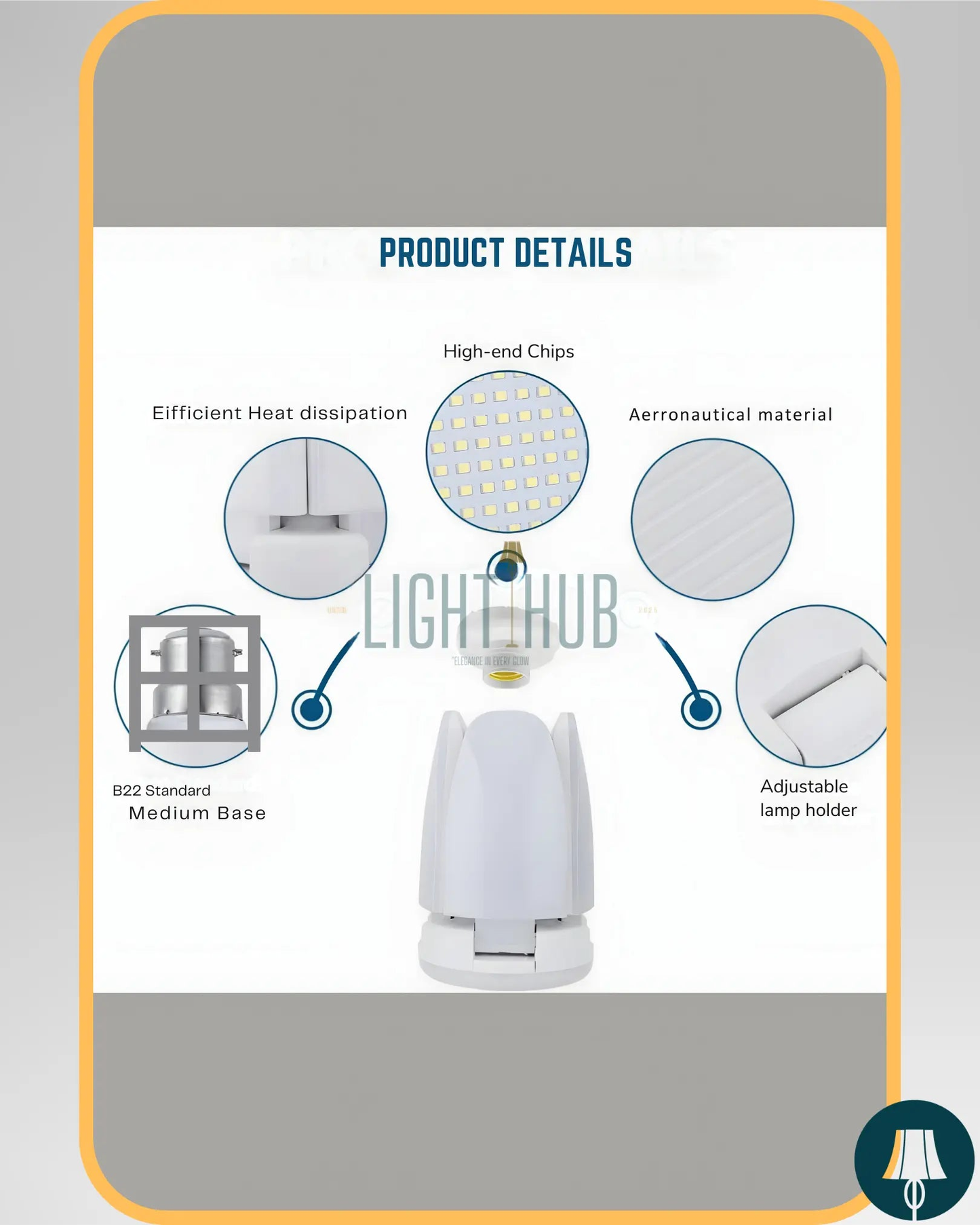 Verotti – Ventilateur de Plafond LED - "LIGHT HUB"