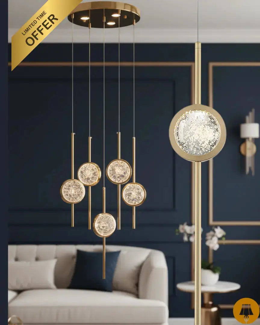 Suspension Lustre SPARKS 5 - "LIGHT HUB"