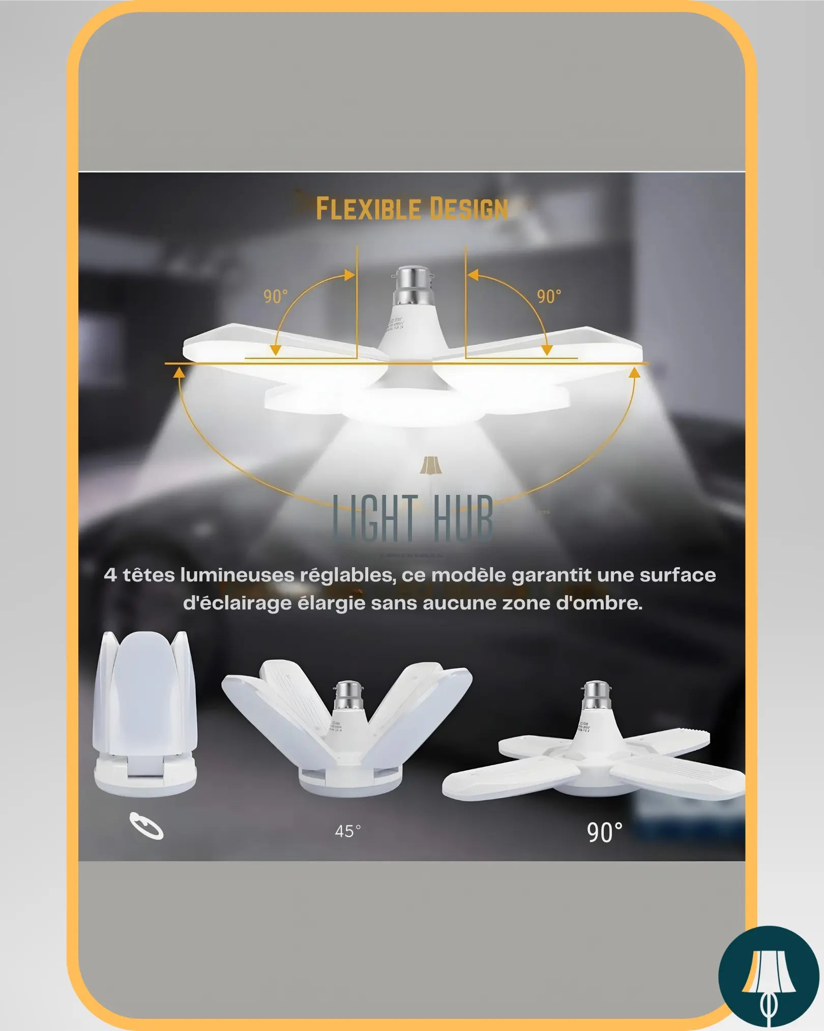 Verotti – Ventilateur de Plafond LED - "LIGHT HUB"