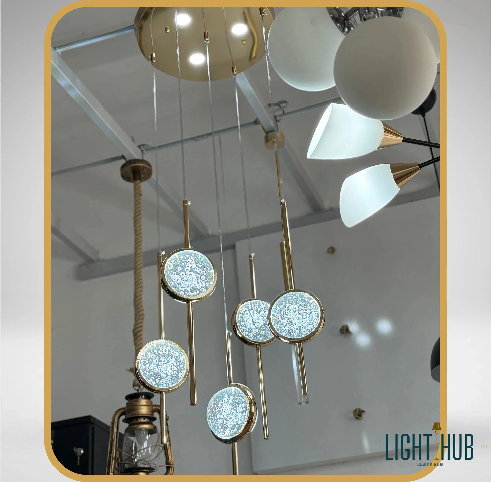 Suspension Lustre SPARKS 5 - "LIGHT HUB"