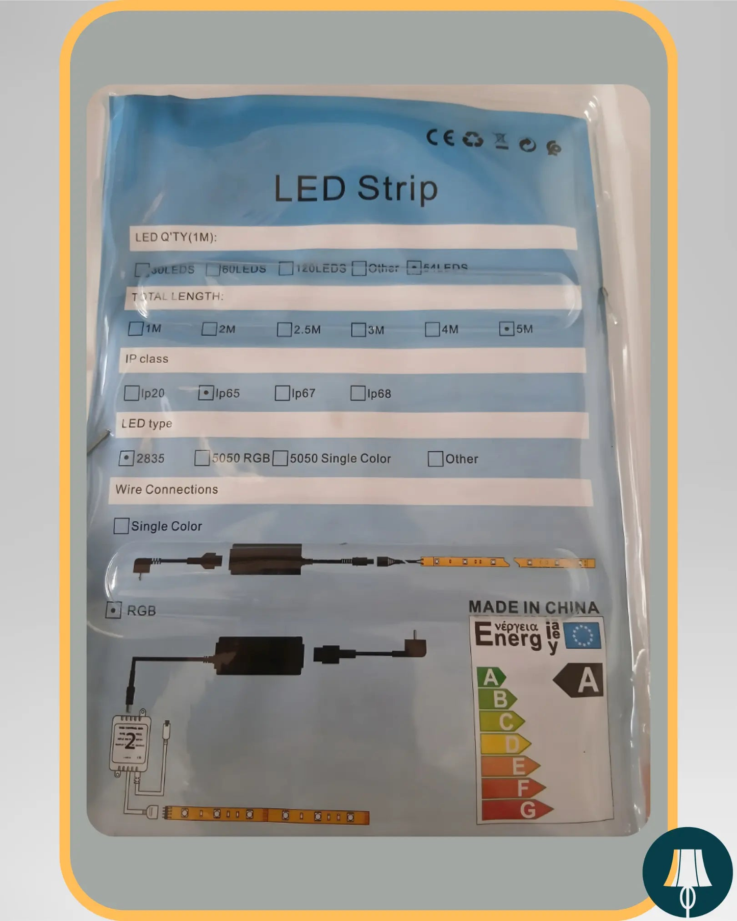 Ruban LED RGB 2835/54/5m - "LIGHT HUB"