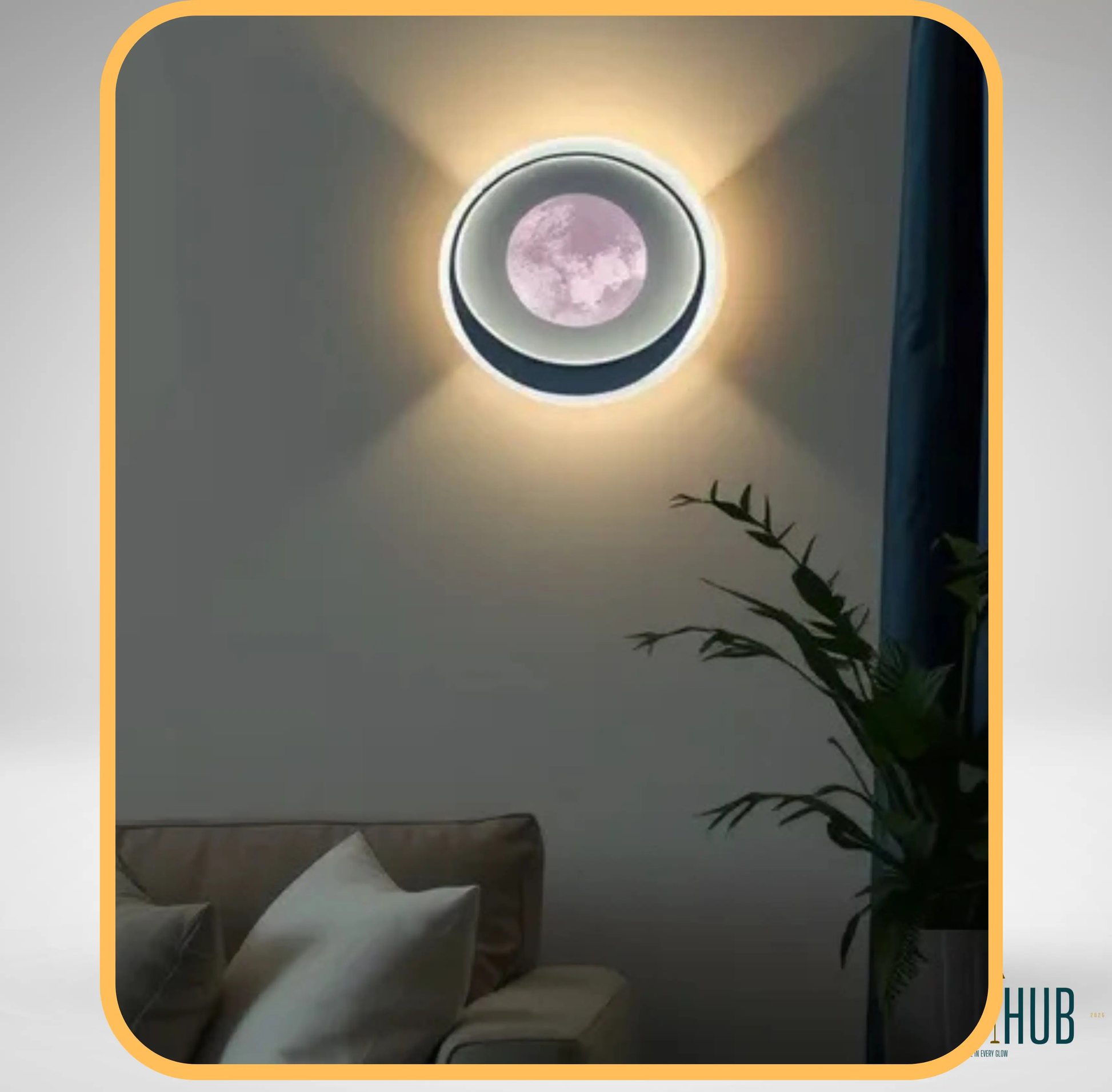 Plafonnier Applique Murale MOON ARC - "LIGHT HUB"