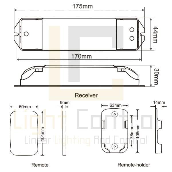 LC-TUYARGBCCT PACK SMART LED CONTROLEUR RGBCCT RF+WIFI